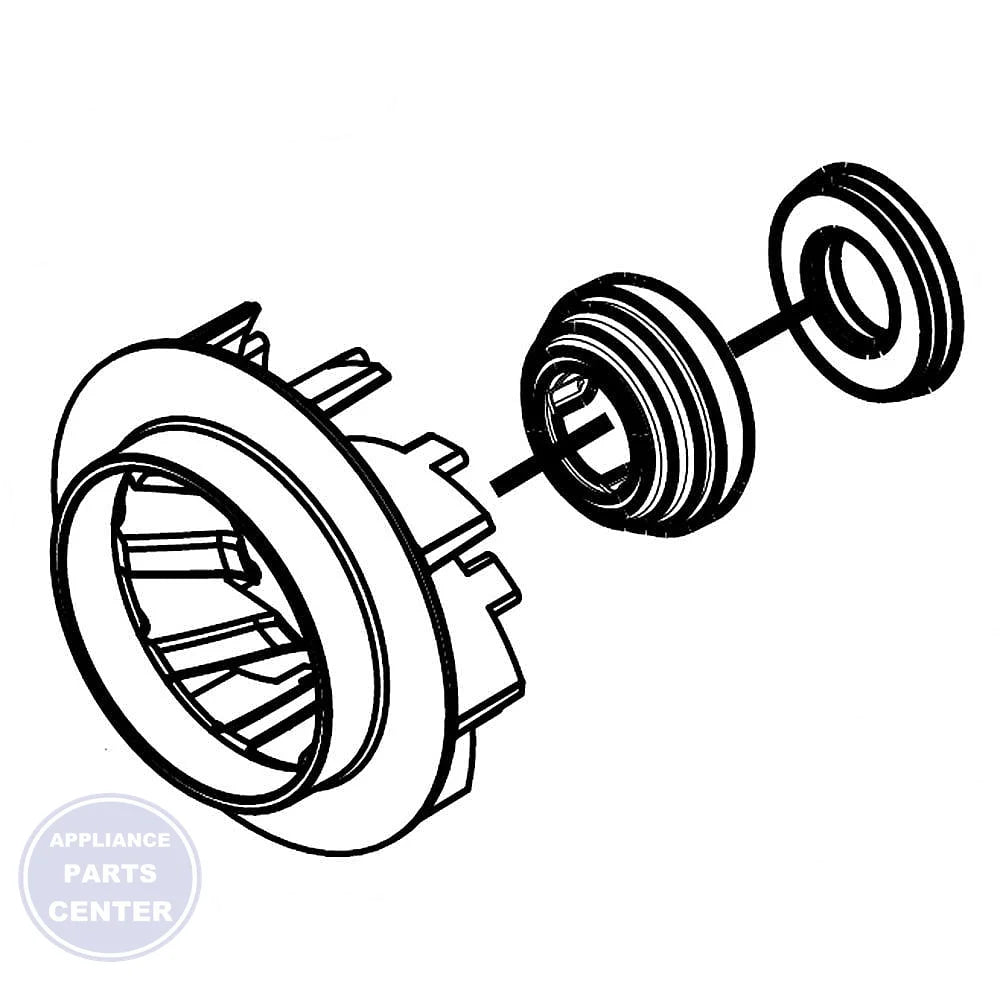 WHIRLPOOL DISHWASHER IMPELLER W10685075 - Main view showing efficient water circulation for WPL560 and WPL720 models