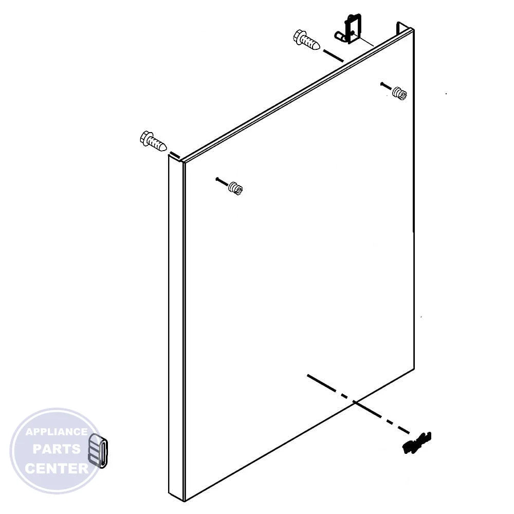 Whirlpool WHIRLPOOL DISHWASHER PANEL W11174870 - Main view showing sleek design for WPL5500X10 model