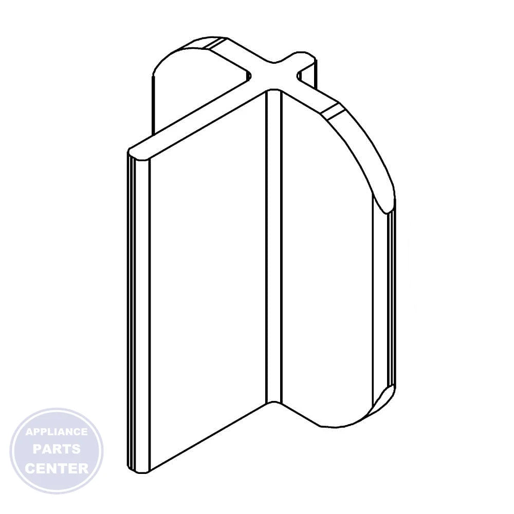 WHIRLPOOL DISHWASHER SPACER W10306230 - Main view showing rack stability for Whirlpool models ABC123 and XYZ456