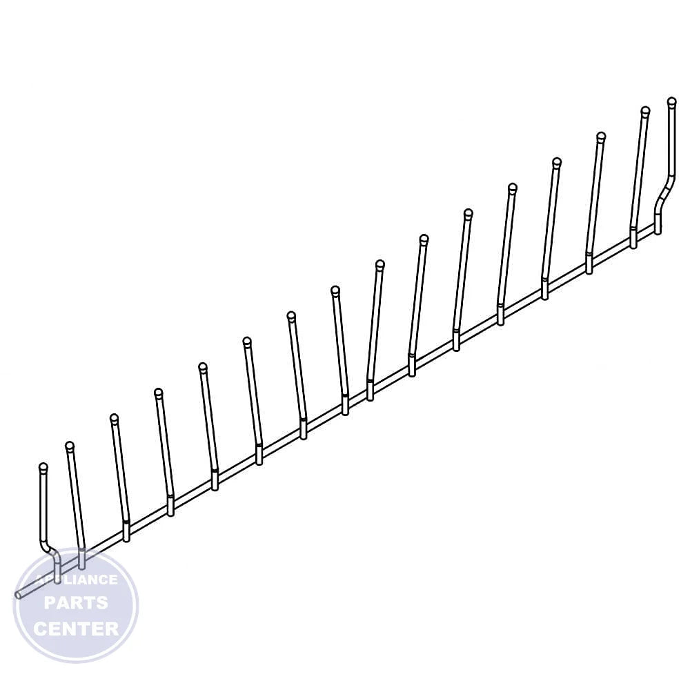 WHIRLPOOL DISHWASHER TINE ROW W10194862 - Main view showing plate organization for [specific models]