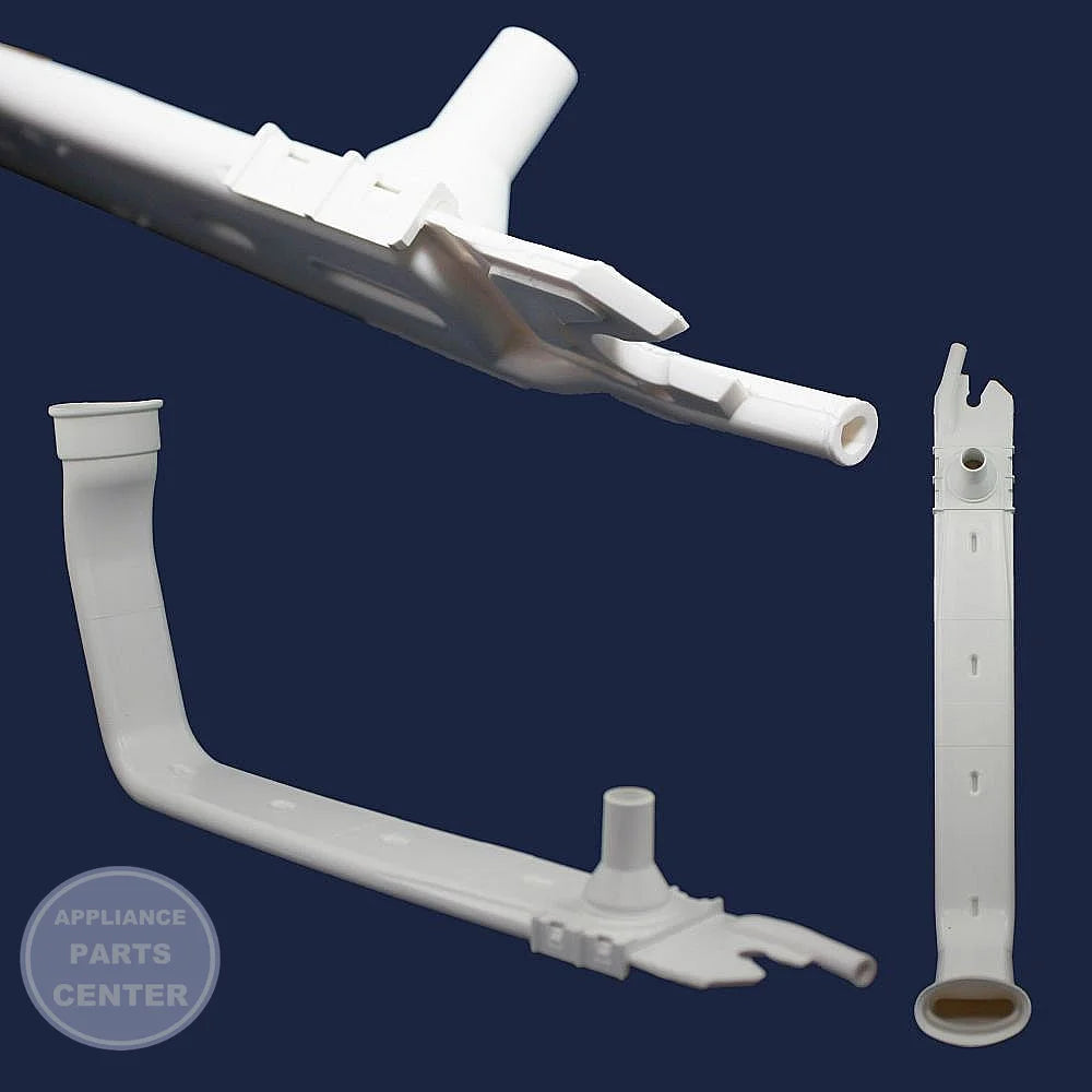 WHIRLPOOL DISHWASHER TUBE 661651 - Main view showing water flow feature for Whirlpool WPL models