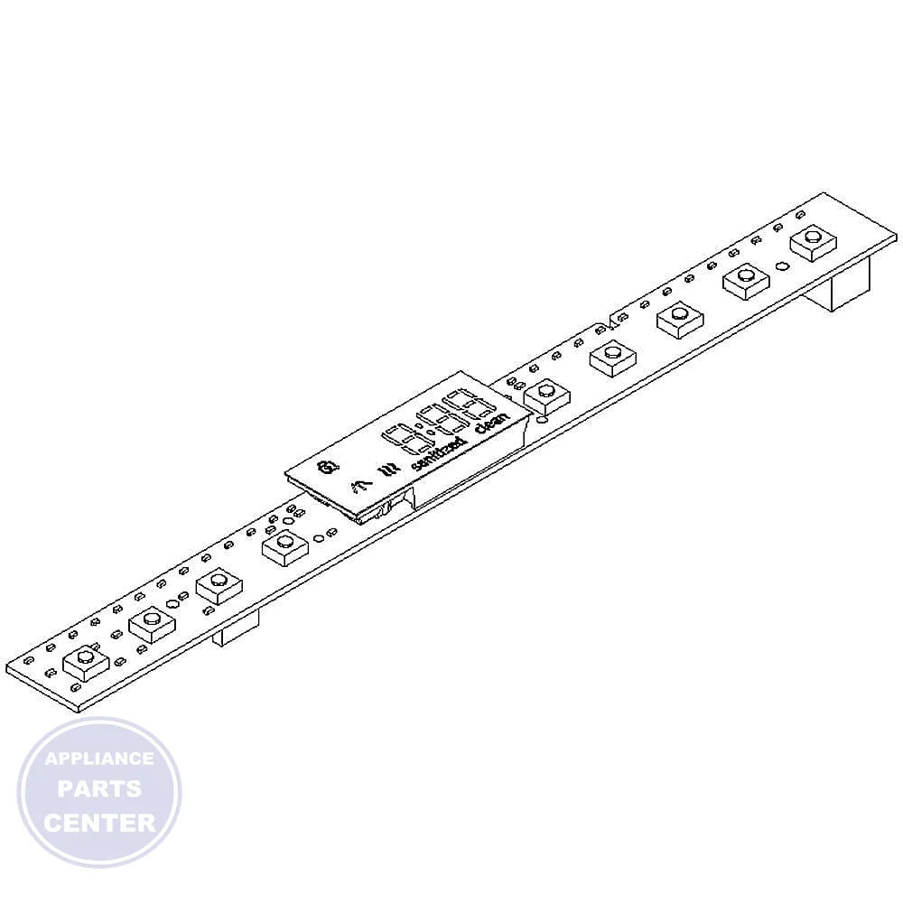 WHIRLPOOL DISHWASHER UI HOUSING W10619841 - Main view showing durable construction for various WPL models