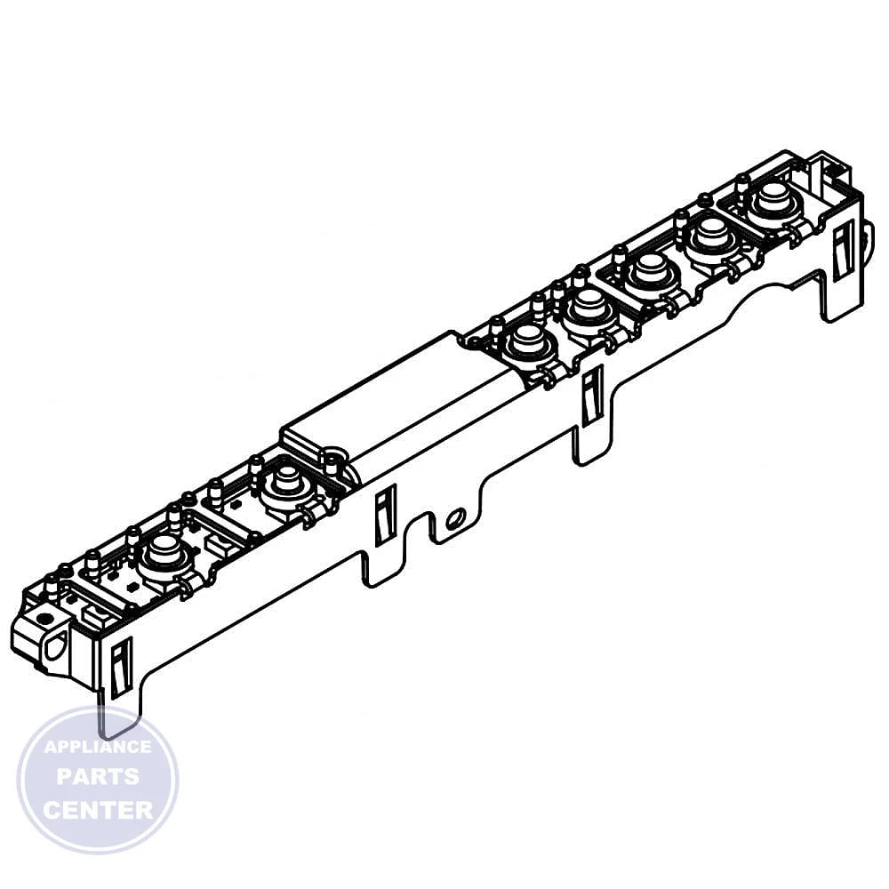 Whirlpool Dishwasher UI Housing W11176157 - Main view showing secure enclosure for specific models