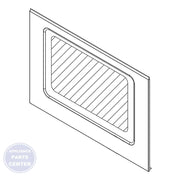 WHIRLPOOL DOOR GLASS ASSEMBLY W11219379 - Main view showing clear glass for Whirlpool models