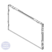 WHIRLPOOL DOOR GLASS WPW10347597 - Main view showing transparent design for various Whirlpool models