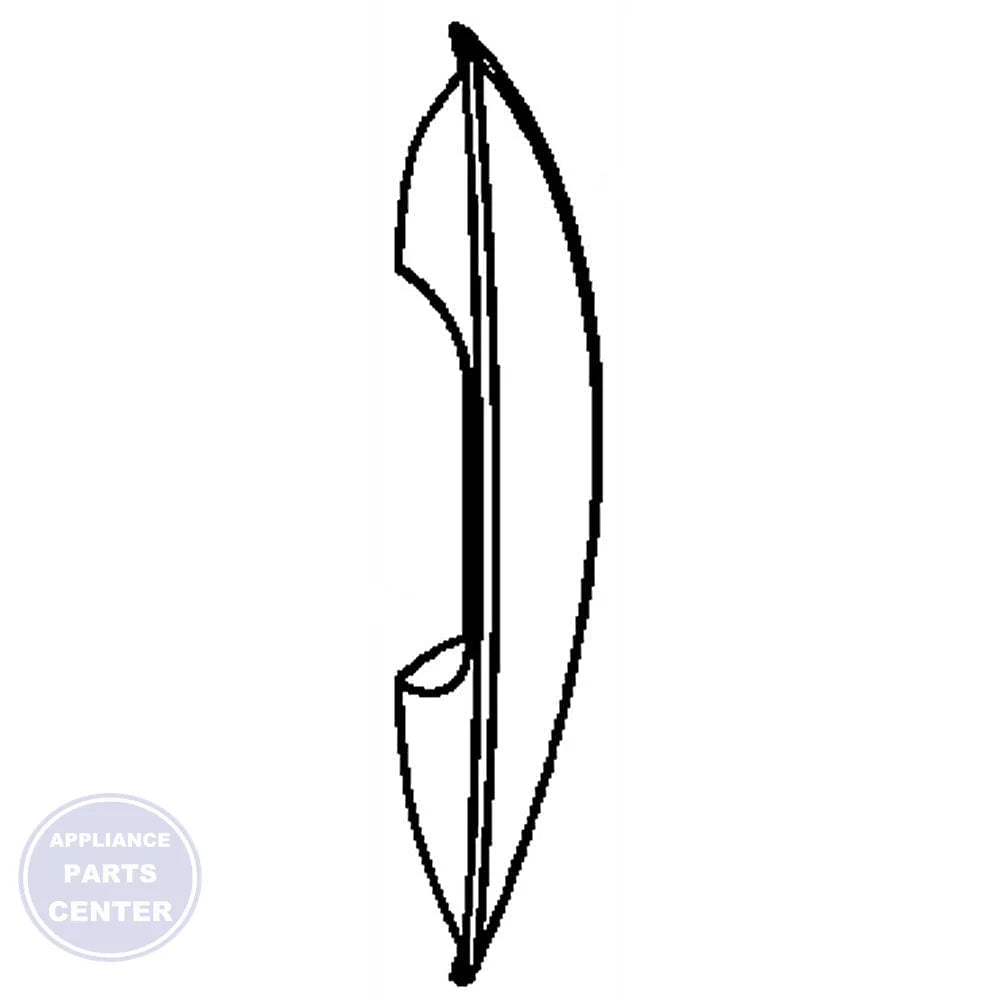 WHIRLPOOL DOOR HANDLE W10082060 - Main view showing ergonomic design for WPL Washing Machines