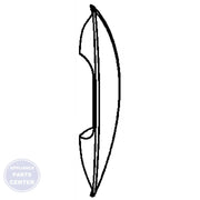 WHIRLPOOL DOOR HANDLE W10082060 - Main view showing ergonomic design for WPL Washing Machines