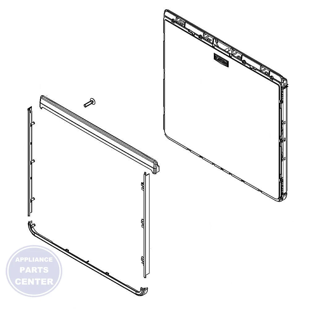 WHIRLPOOL WHIRLPOOL DOOR W11129460 - Main view showing smooth operation for WHIRLPOOL models