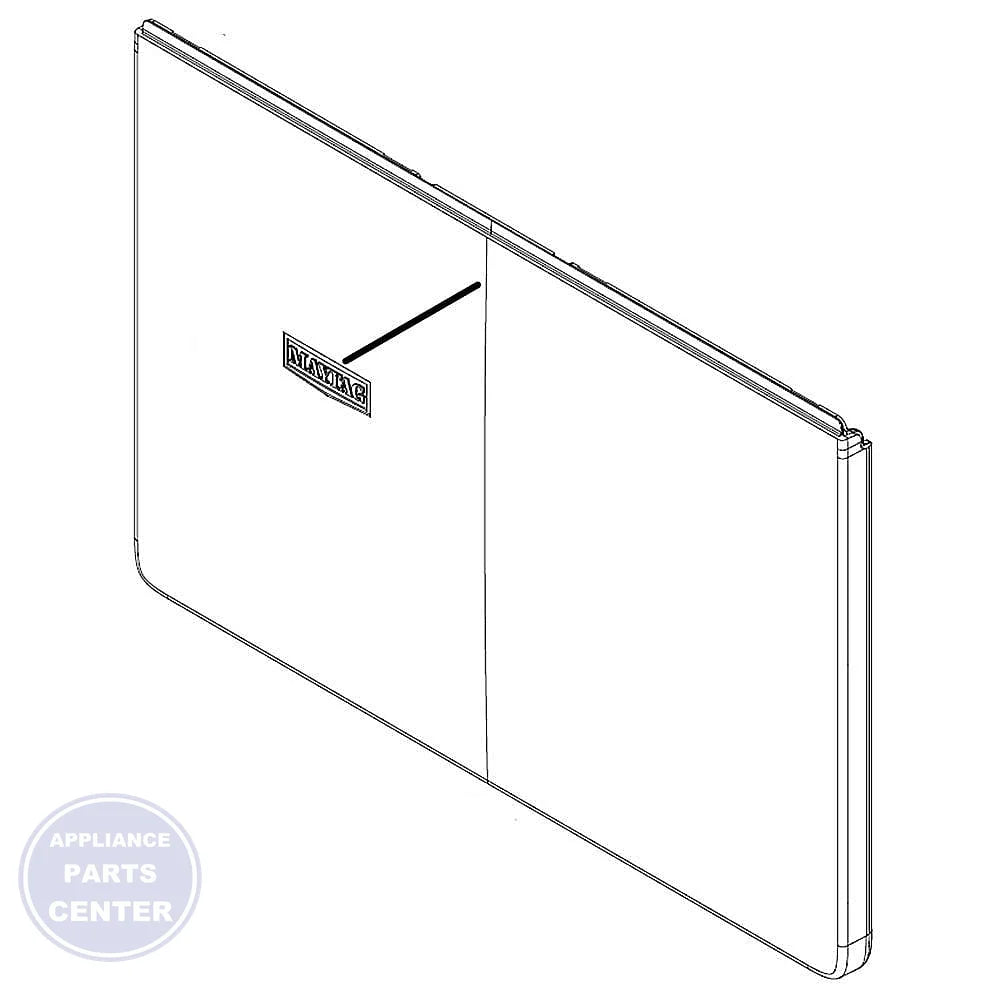 WHIRLPOOL DOOR W11187709 - Main view showing sleek design for WHIRLPOOL Dryer models