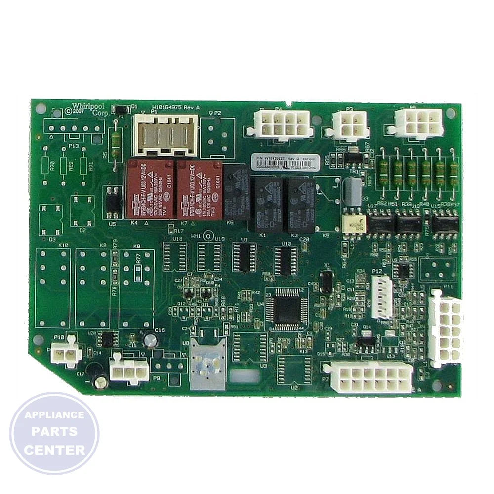 WHIRLPOOL DRYER ELECTRONIC CONTROL BOARD WPW10120827 - Main view showing precise temperature control for various WHIRLPOOL models