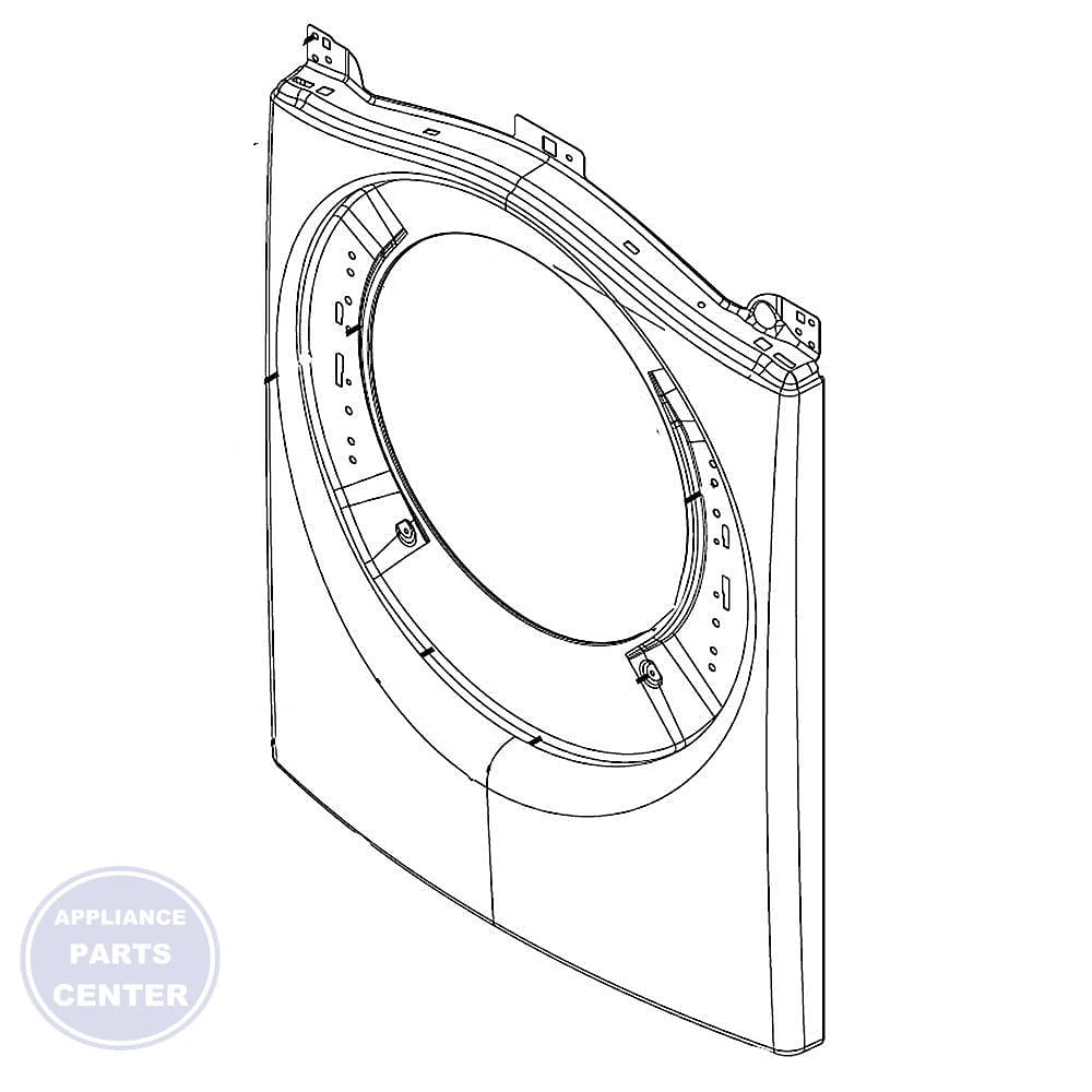 WHIRLPOOL DRYER PANEL WPW10463309 - Main view showing durable construction for Whirlpool Dryer models
