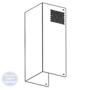 WHIRLPOOL DUCT ASSEMBLY W11417192 - Main view showing airflow capabilities for WPL models