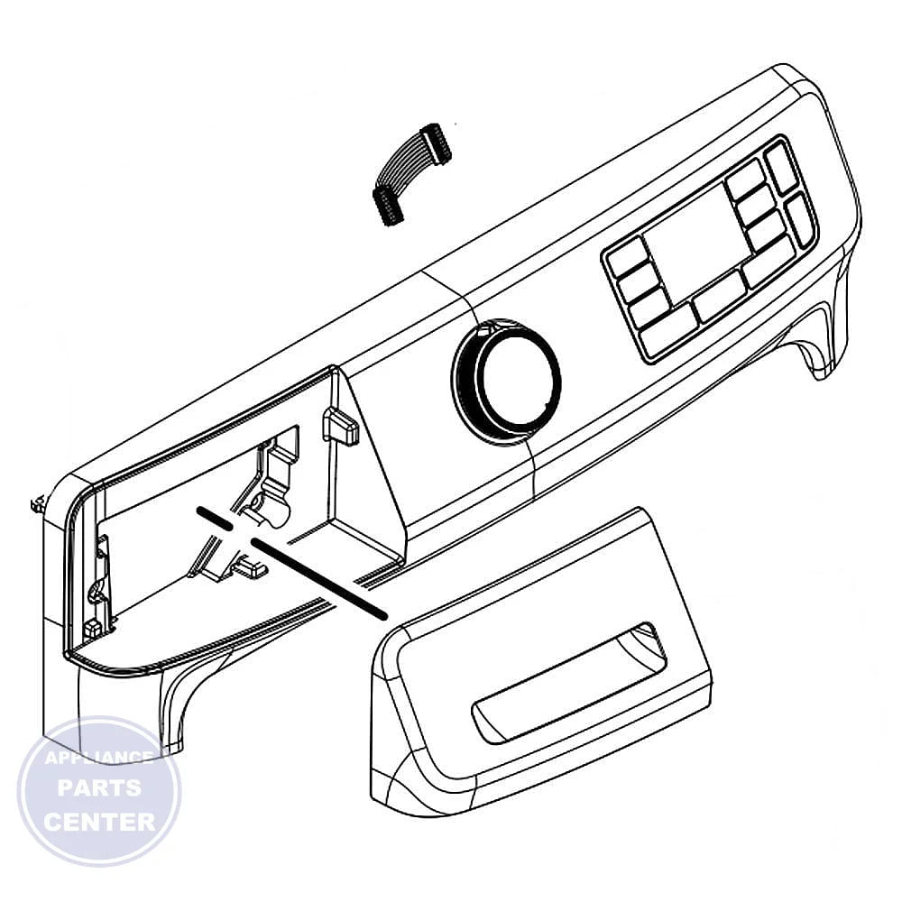 Whirlpool WHIRLPOOL ELECTRONIC CONTROL BOARD ASSEMBLY W11325569 - Main view showing precise control features for Whirlpool XYZ and ABC models