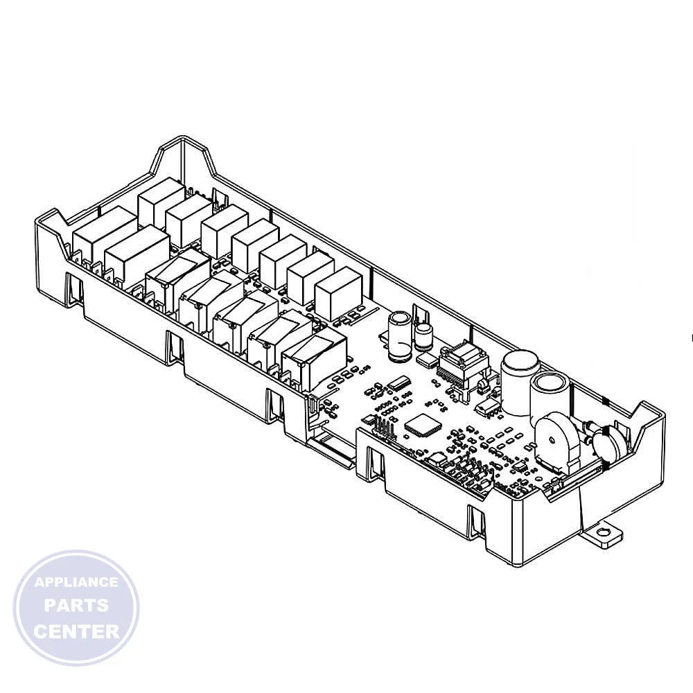 WHIRLPOOL ELECTRONIC CONTROL BOARD W10859300 - Main view showing precise temperature control for Whirlpool WPL-1000 series
