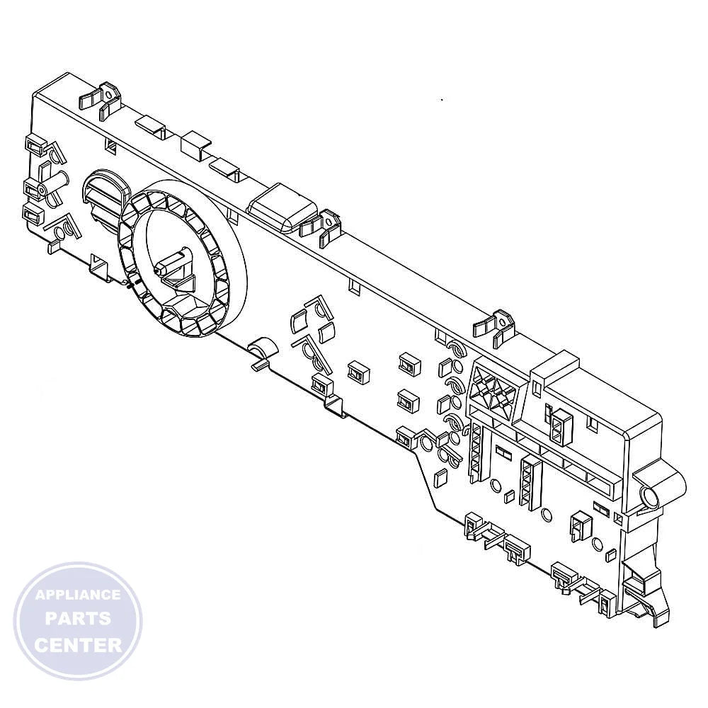 Whirlpool Electronic Control Board WPW10215829 - Main view showing circuit board details for WPL models