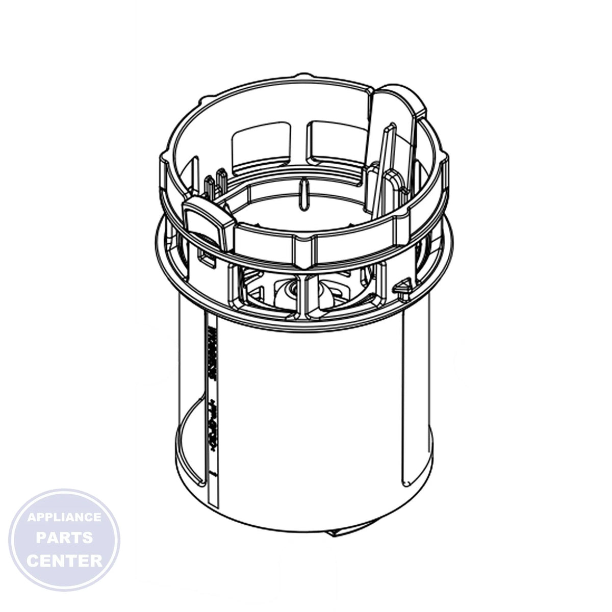 WHIRLPOOL FILTER W11460958 - Main view showing water filtration for WHIRLPOOL WPL XYZ