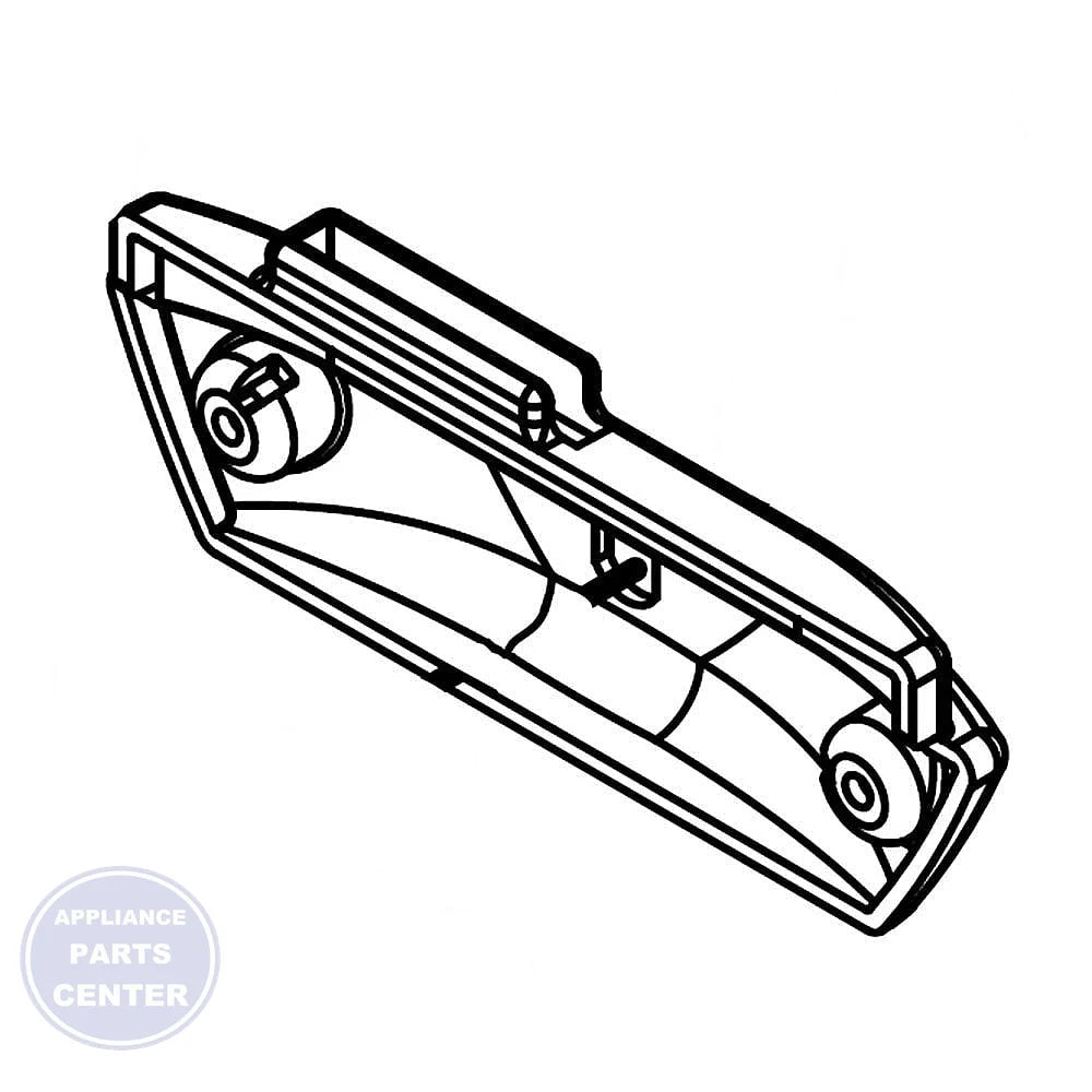 WHIRLPOOL FREEZER HOOK W10714897 - Main view showing durable hook for Whirlpool specific models
