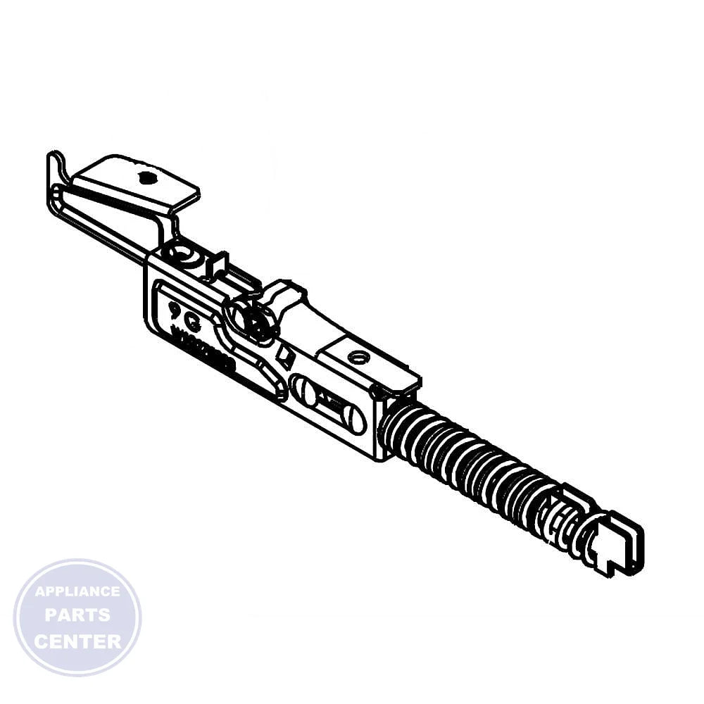 WHIRLPOOL HINGE ASSEMBLY W10270398 - Main view showing heavy-duty construction for Whirlpool refrigerators