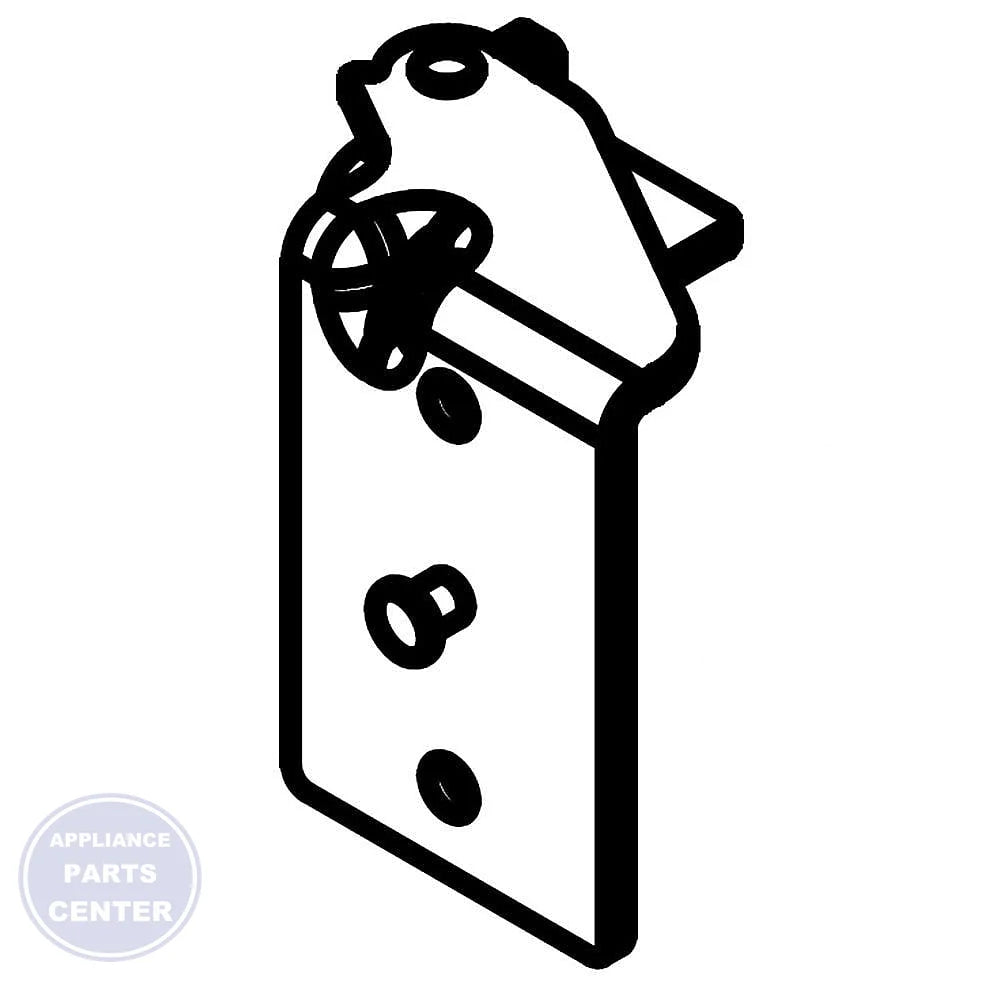 WHIRLPOOL HINGE ASSEMBLY W10850024 - Main view showing heavy-duty construction for specific models