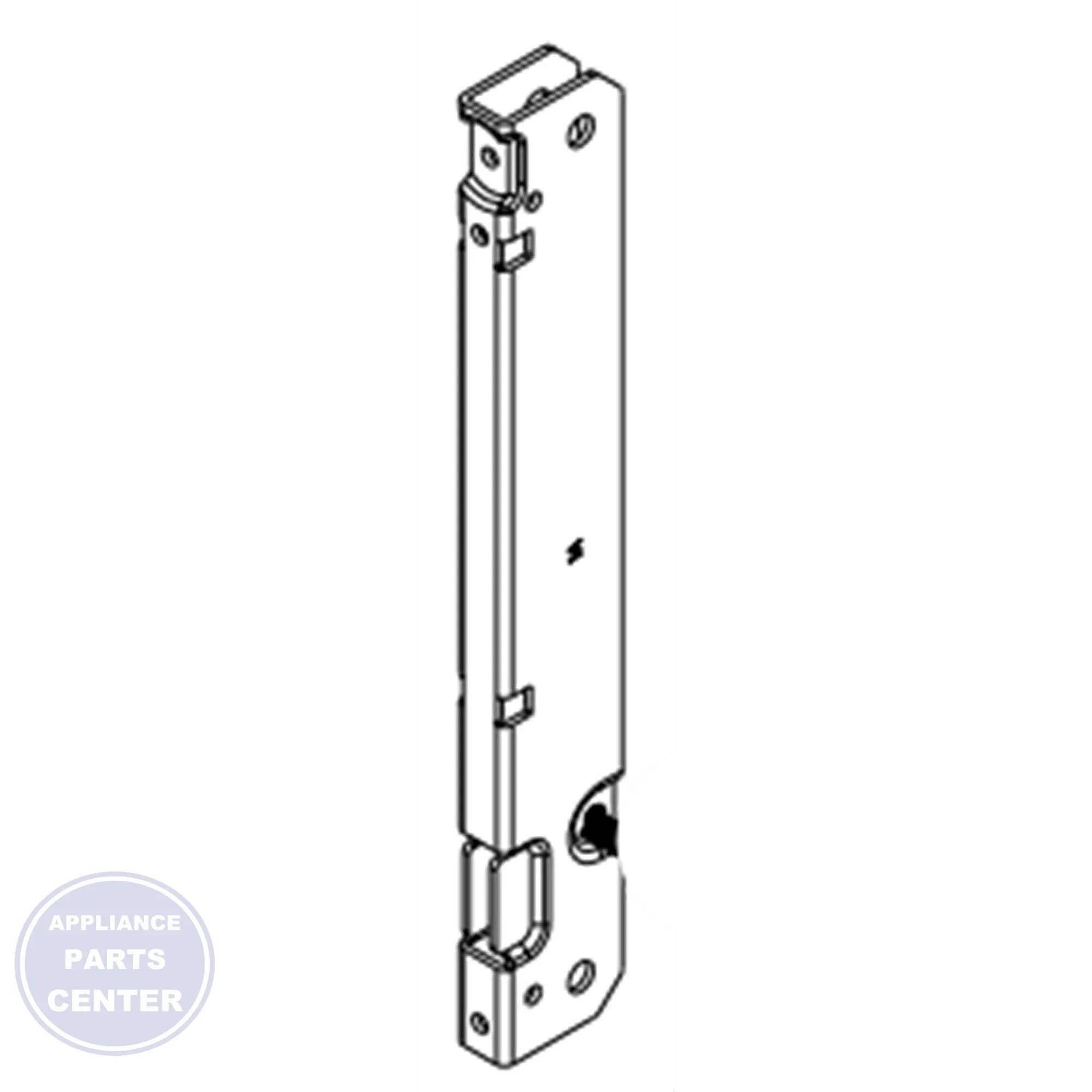 WHIRLPOOL HINGE RECEPTACLE W11613828 - Main view showing durable design for WHIRLPOOL models