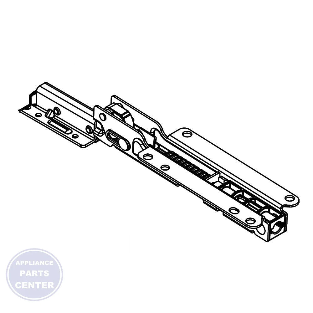 WHIRLPOOL HINGE W10781540 - Main view showing smooth door operation for specific models