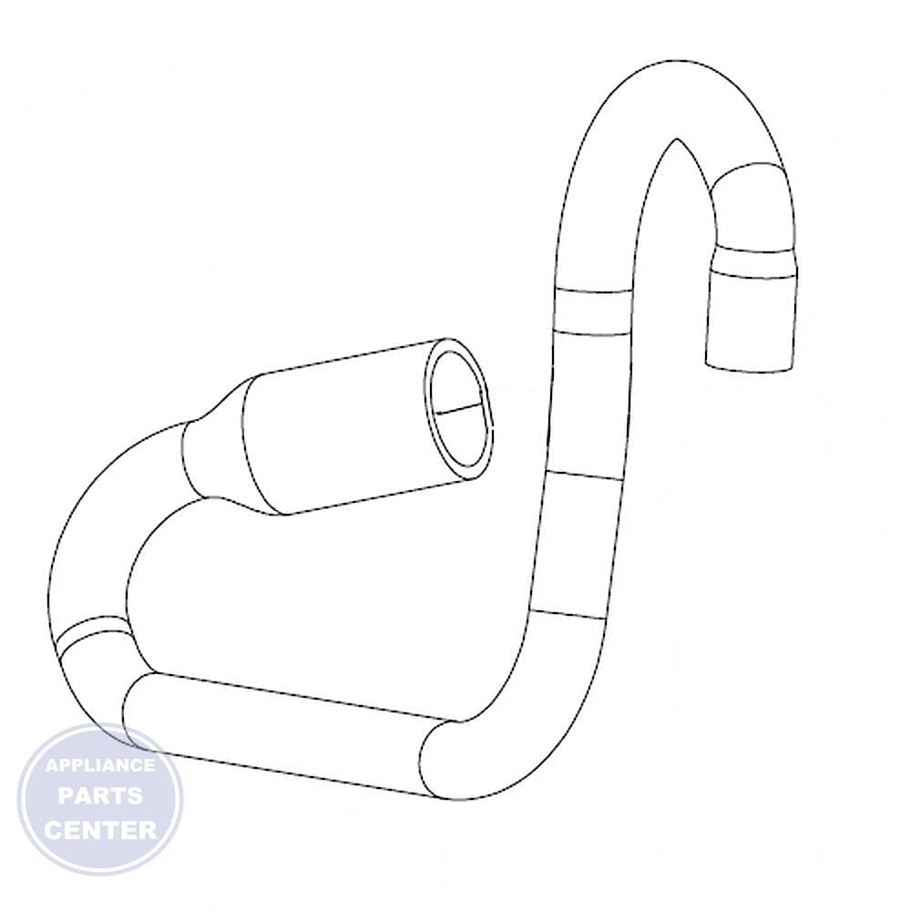 WHIRLPOOL HOSE W10268382 - Main view showing efficient water flow for Whirlpool models