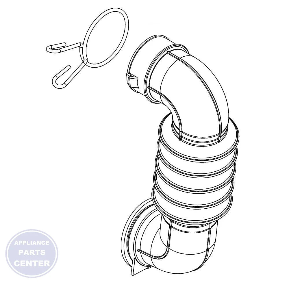 WHIRLPOOL HOSE W11316604 - Main view showing durable construction for Whirlpool, Maytag, and KitchenAid models