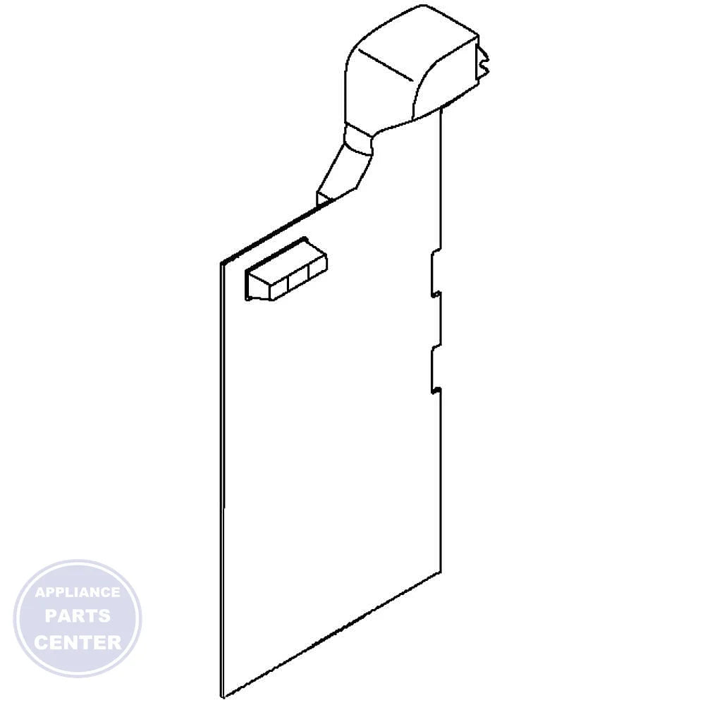 WHIRLPOOL HVAC AIR DUCT W11099844 - Main view showing efficient airflow for specific models
