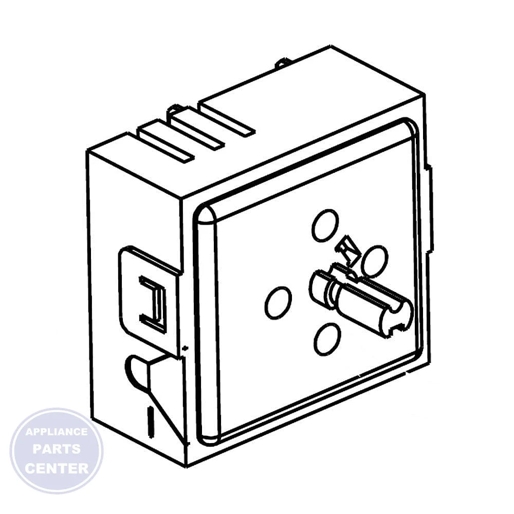 Whirlpool WHIRLPOOL INFINITE SWITCH WPW10391743 - Main view showing precise control for Whirlpool, Maytag, KitchenAid models