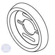 Whirlpool WHIRLPOOL KNOB BEZEL W10261510 - Main view showing smooth functionality for compatible Whirlpool models