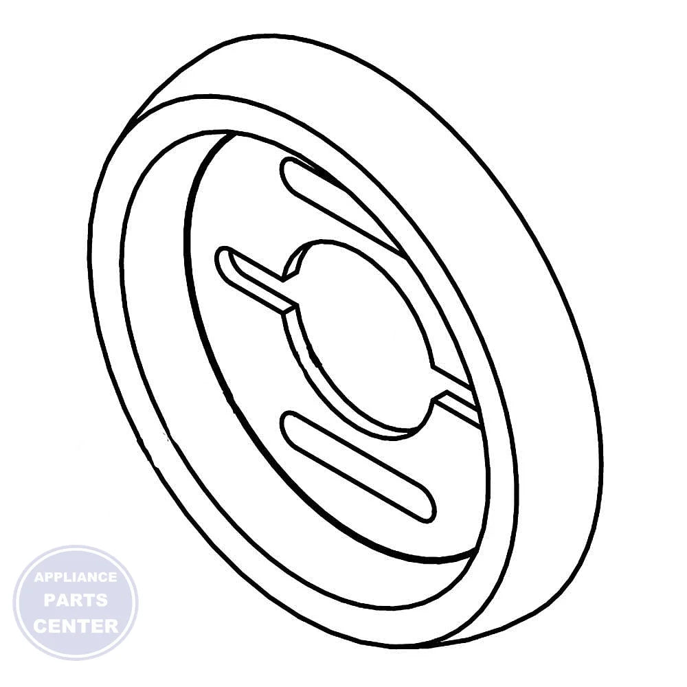 WHIRLPOOL KNOB BEZEL W10261512 - Main view showing control indicators for specific models