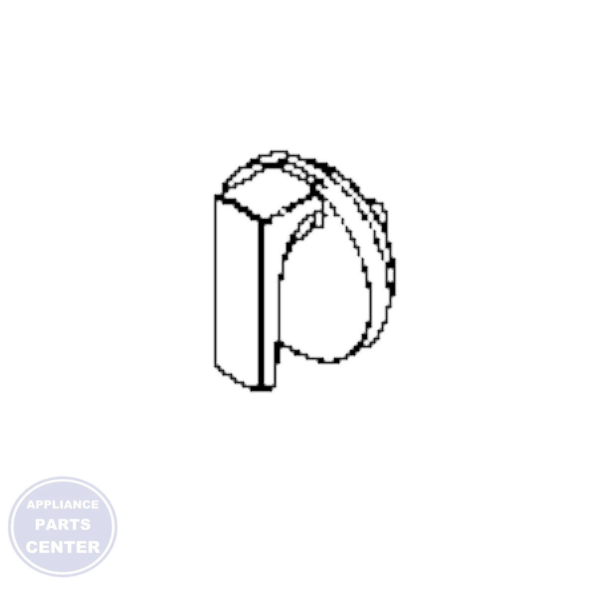 WHIRLPOOL KNOB W11317537 - Main view showing ergonomic design for Whirlpool models
