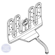 WHIRLPOOL MANIFOLD W10767752 - Main view showing gas distribution for specific models