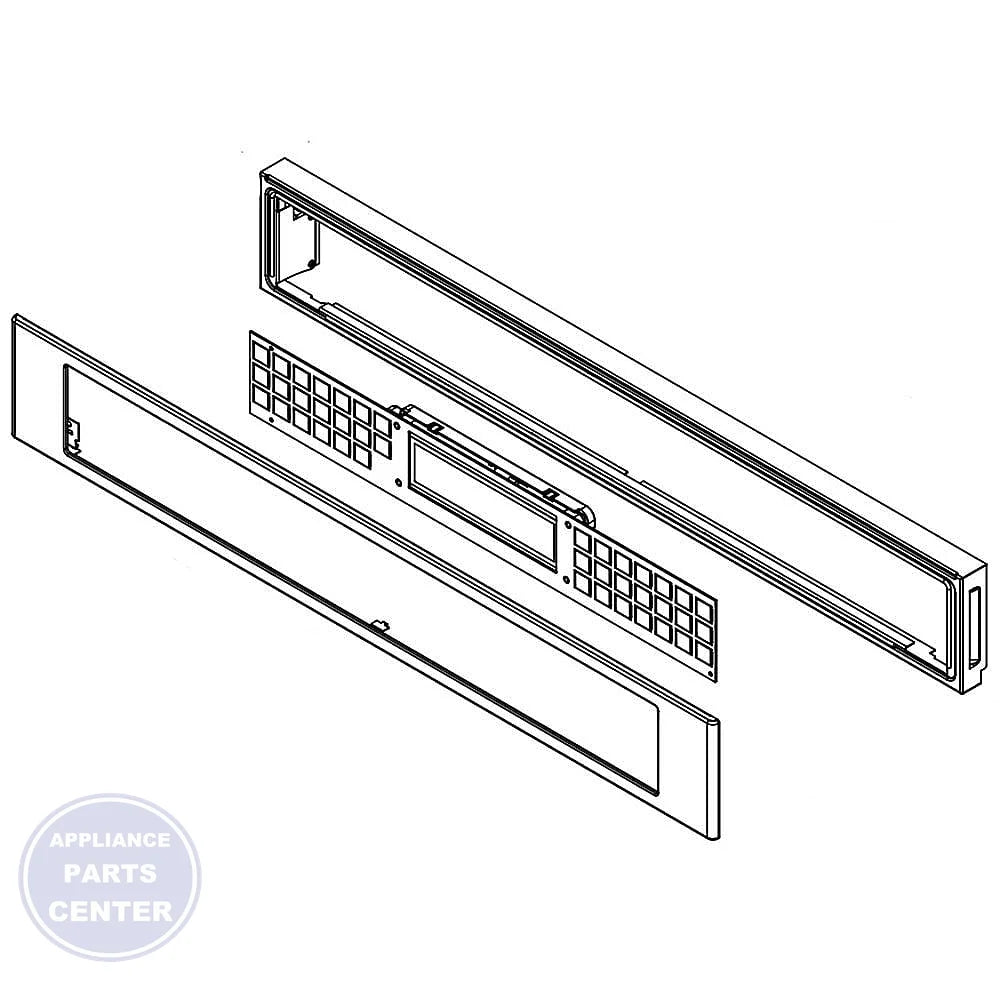 WHIRLPOOL MEMBRANE SWITCH (Repl: W10588751) W10916776 - Main view showing control panel for specific models