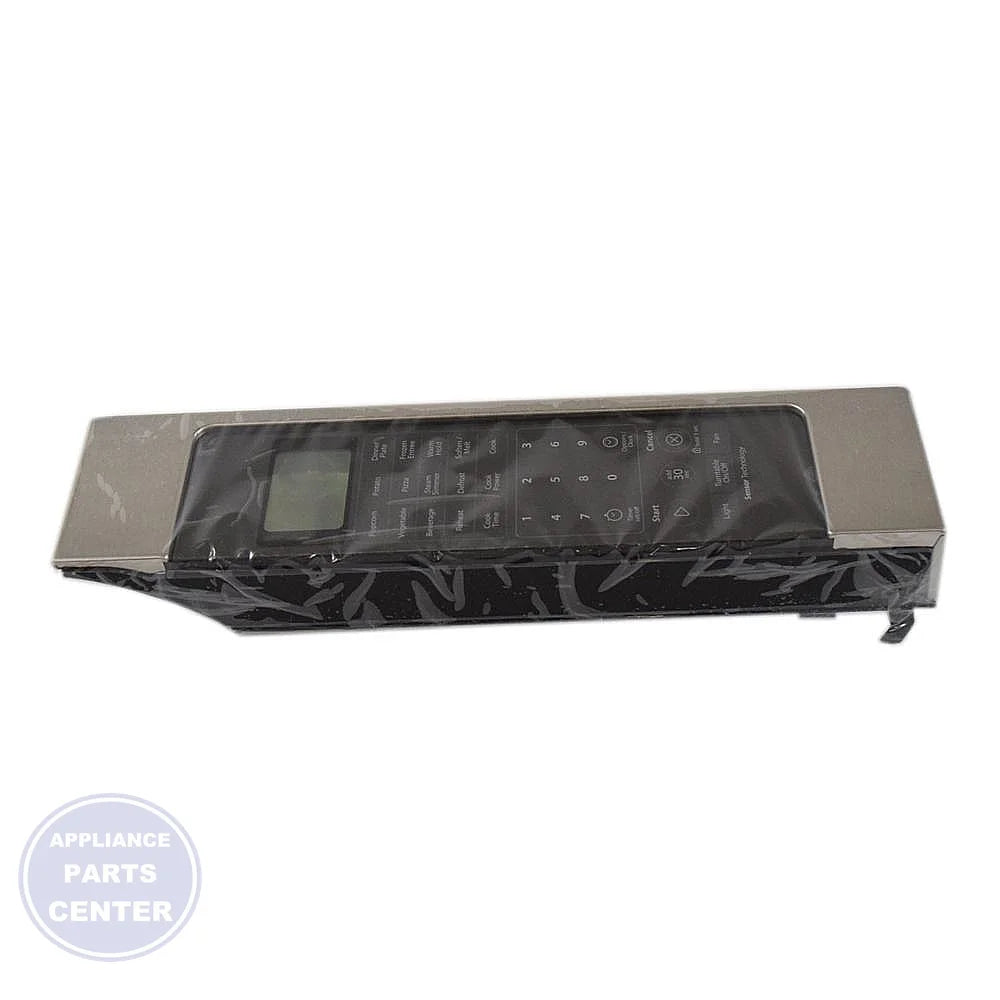WHIRLPOOL MICROWAVE CONTROL PANEL W10848068 - Main view showing digital display for specific models