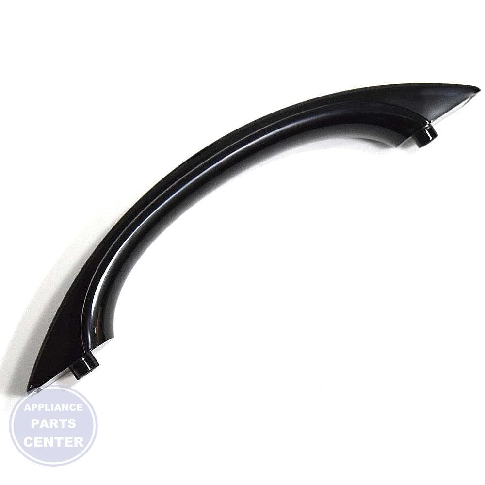 WHIRLPOOL MICROWAVE DOOR HANDLE W10445120 - Main view showing ergonomic grip for Whirlpool WPL models