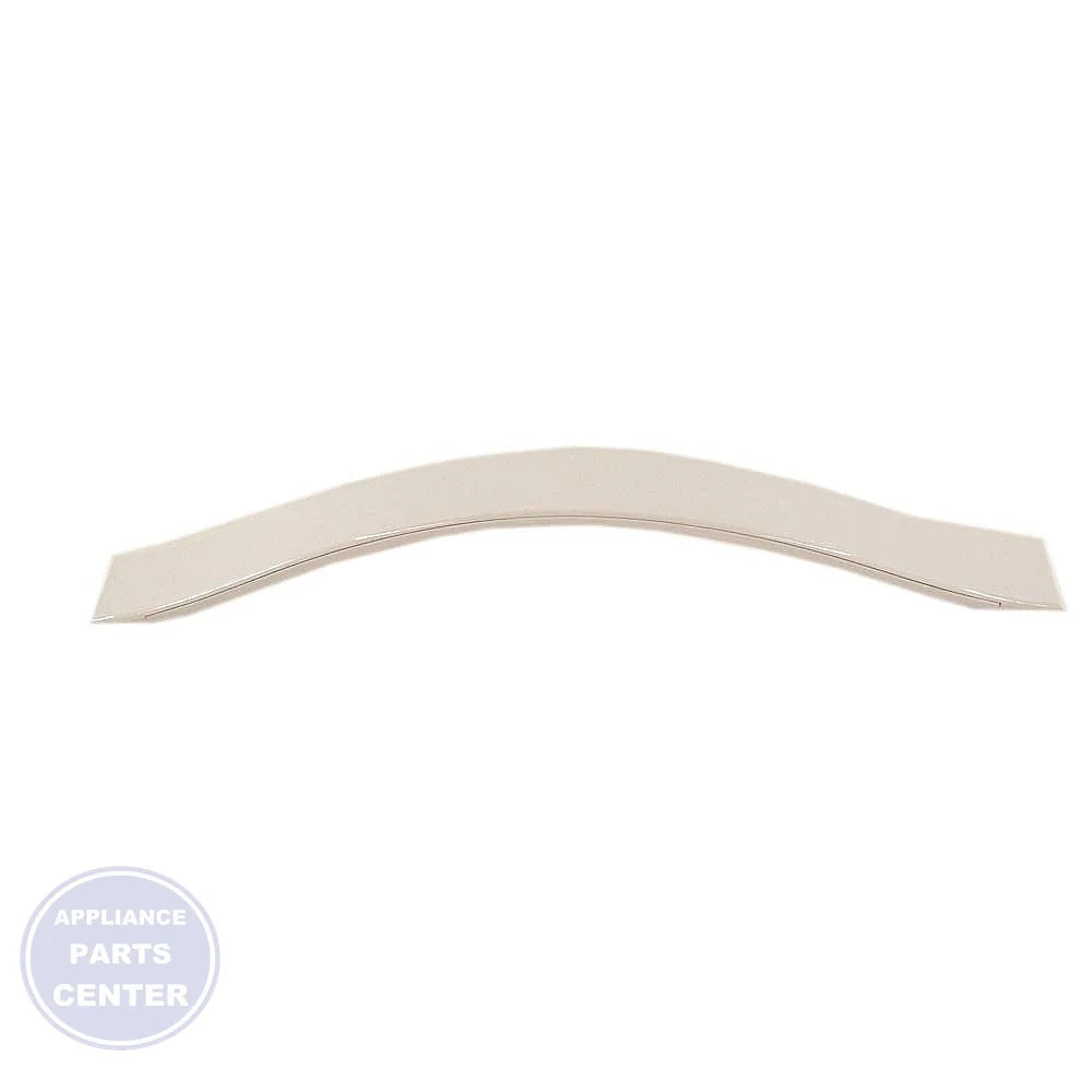 WHIRLPOOL MICROWAVE DOOR HANDLE W10490373 - Main view showing ergonomic grip for Whirlpool microwaves