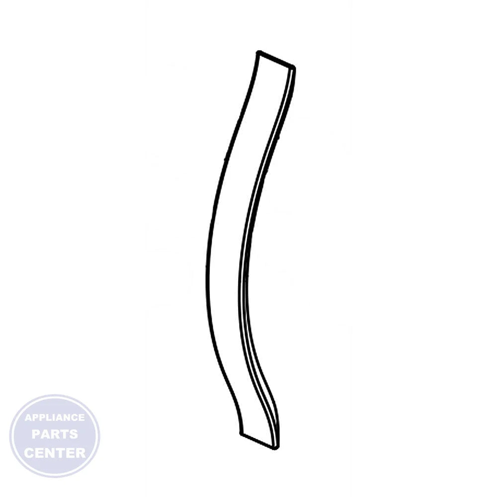 WHIRLPOOL MICROWAVE DOOR HANDLE W11104884 - Main view showing ergonomic design for Whirlpool microwaves