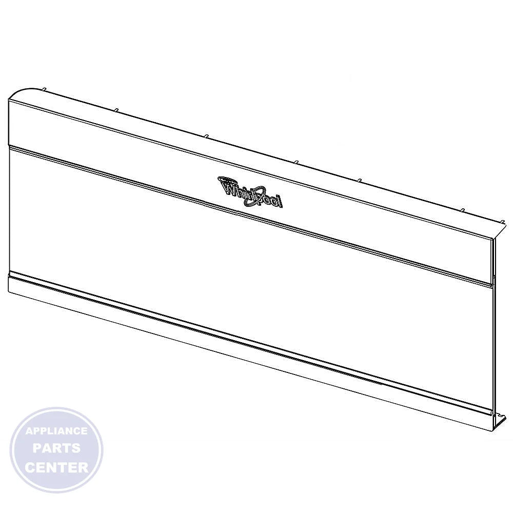 Whirlpool Microwave Door W11206159 - Main view showing sturdy construction for Whirlpool WPL models