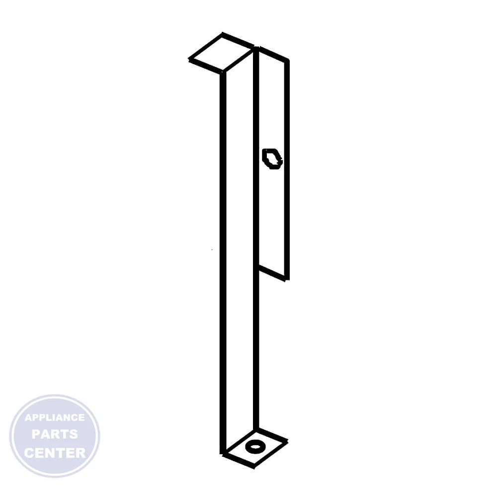 WHIRLPOOL MICROWAVE SUPPORT BRACKET W10540715 - Main view showing secure mounting for Whirlpool microwaves
