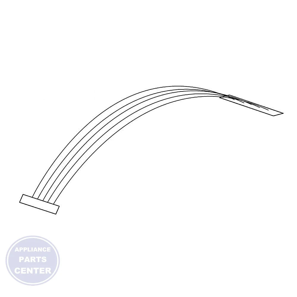 WHIRLPOOL MICROWAVE WIRE HARNESS W11199895 - Main view showing wire receptacles for Whirlpool microwaves
