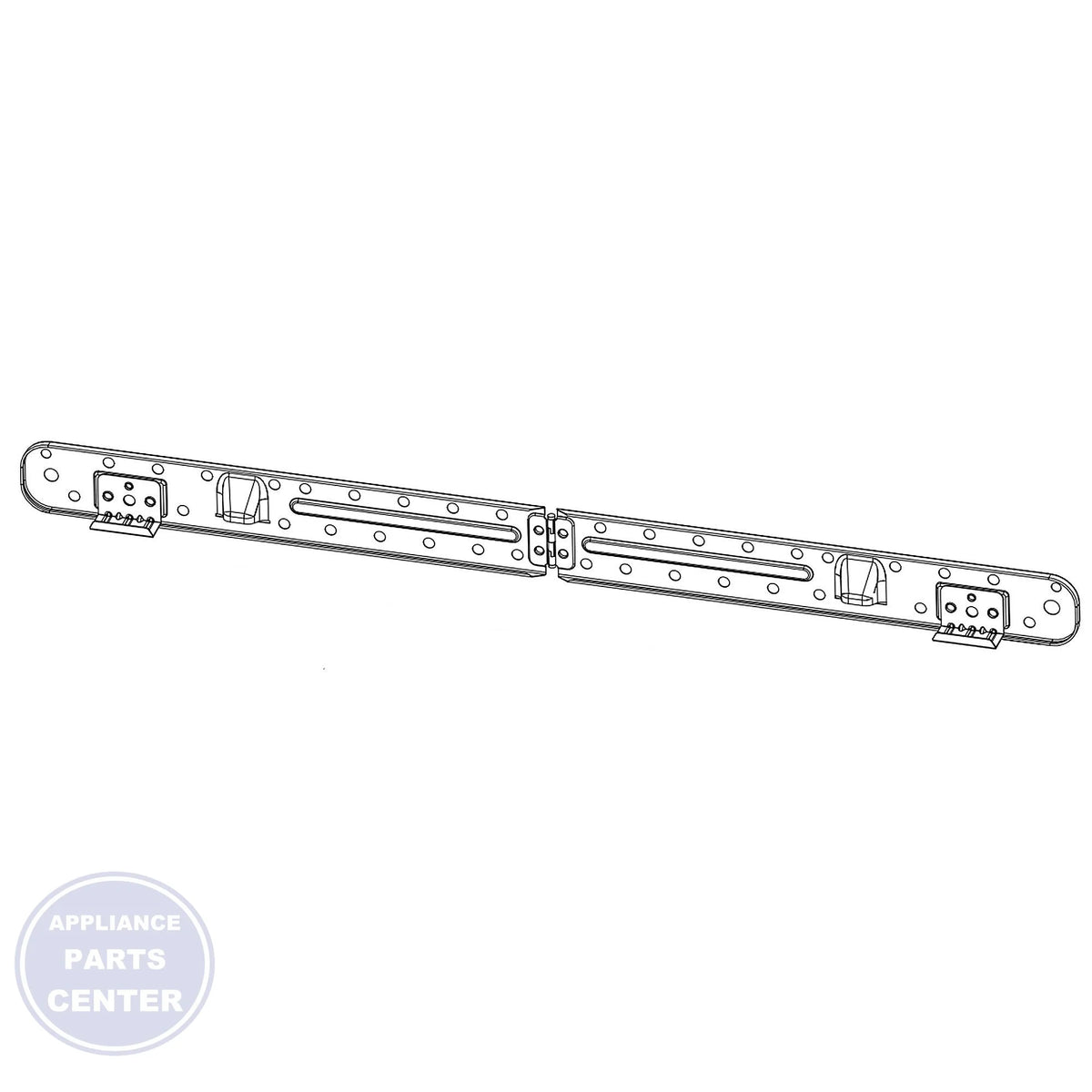 WHIRLPOOL MOUNTING PLATE W11593197 - Main view showing heavy load support for WHIRLPOOL WPL models