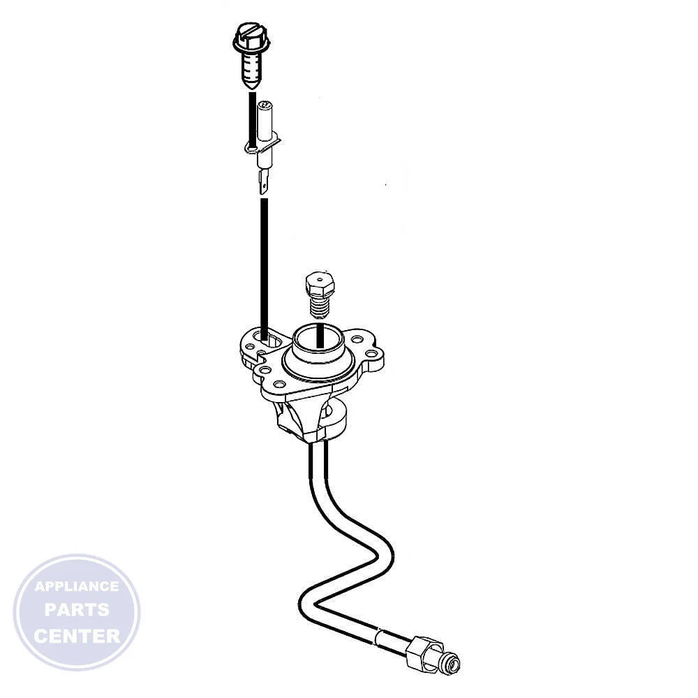 WHIRLPOOL ORIFICE HOLDER W10473935 - Main view showing gas flow regulation for specific models
