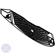 Whirlpool Outside Grille W10608813 - Main view showing enhanced airflow for Whirlpool dryers