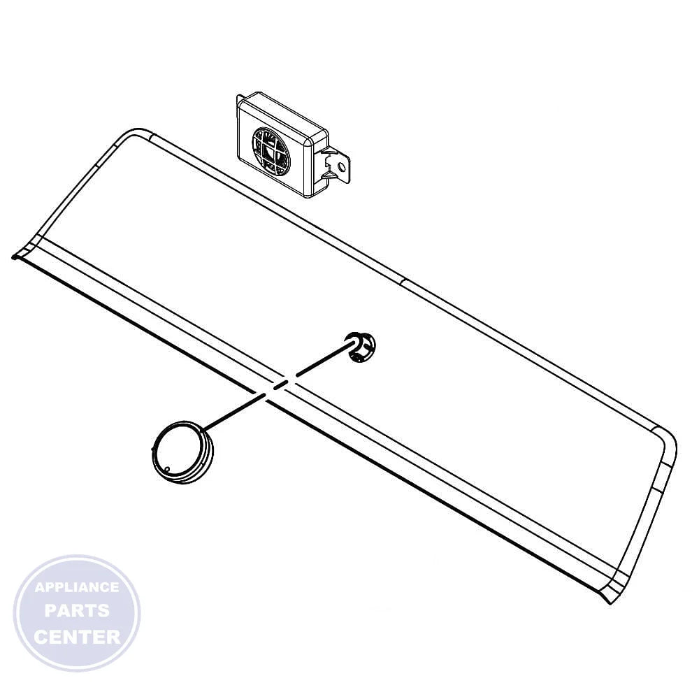 Whirlpool WHIRLPOOL OVERLAY ASSEMBLY W11165880 - Main view showing perfect fit for various Whirlpool dryer models