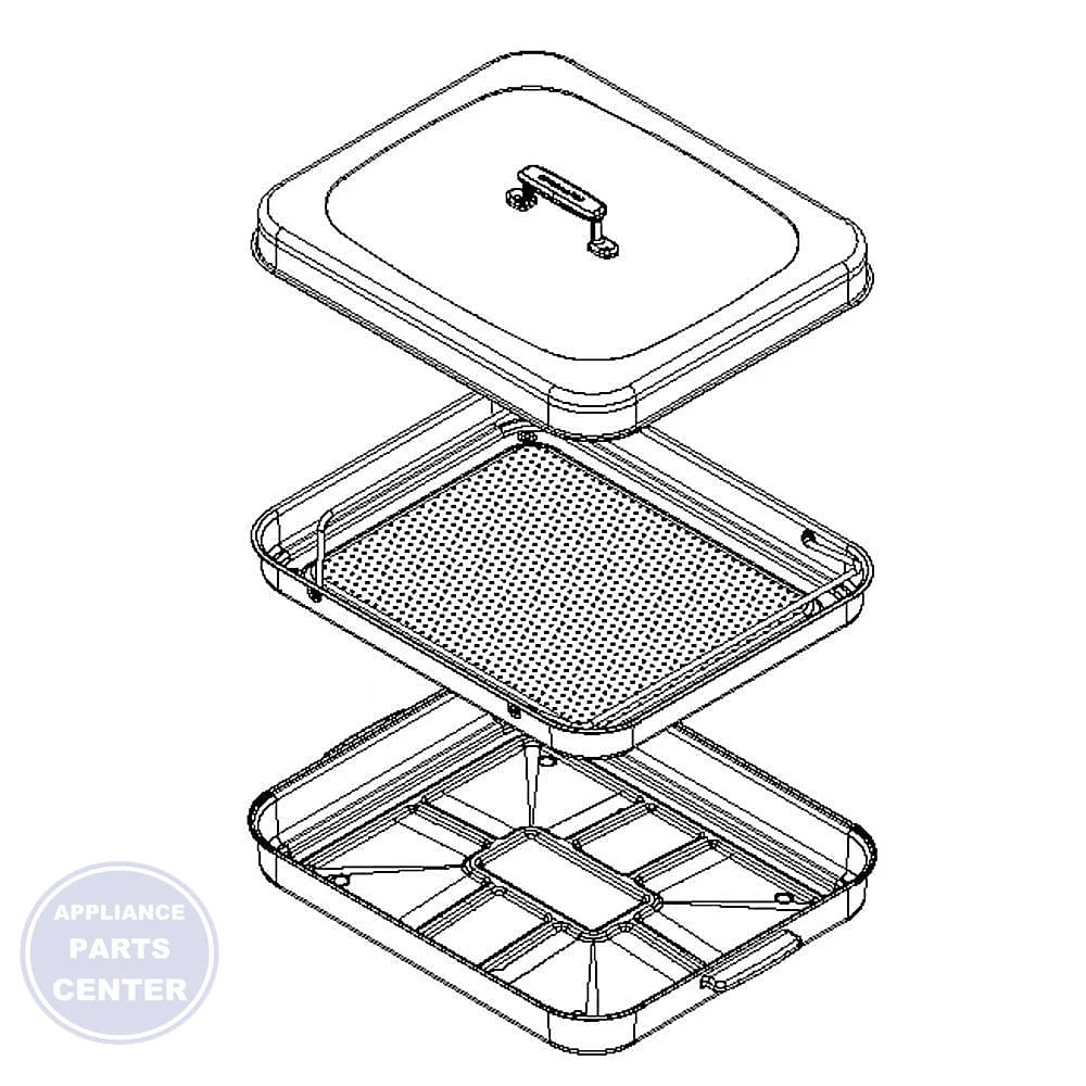 Whirlpool WHIRLPOOL PAN W10862029 - Main view showing durable construction for Whirlpool Range/Stove/Oven