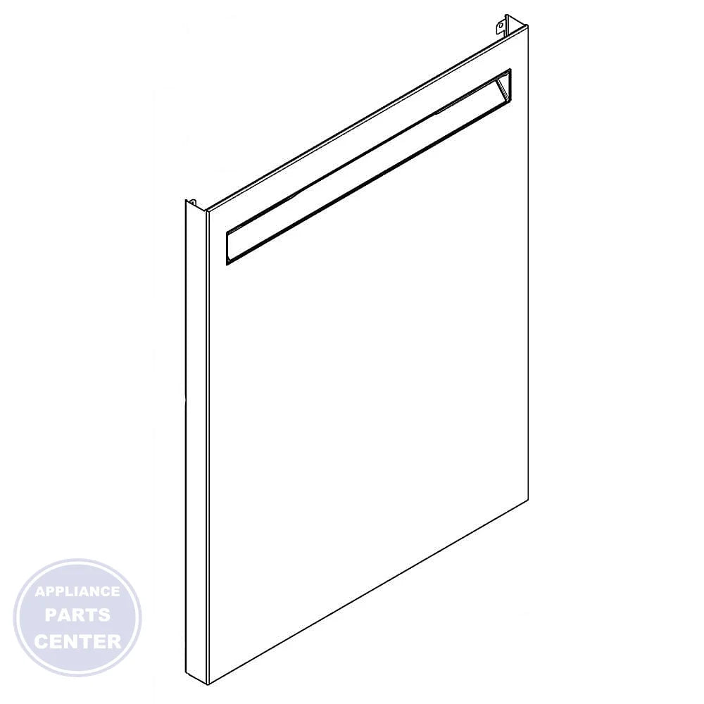 WHIRLPOOL PANEL ASSEMBLY W11416788 - Main view showing sleek design for WPL Dishwasher models
