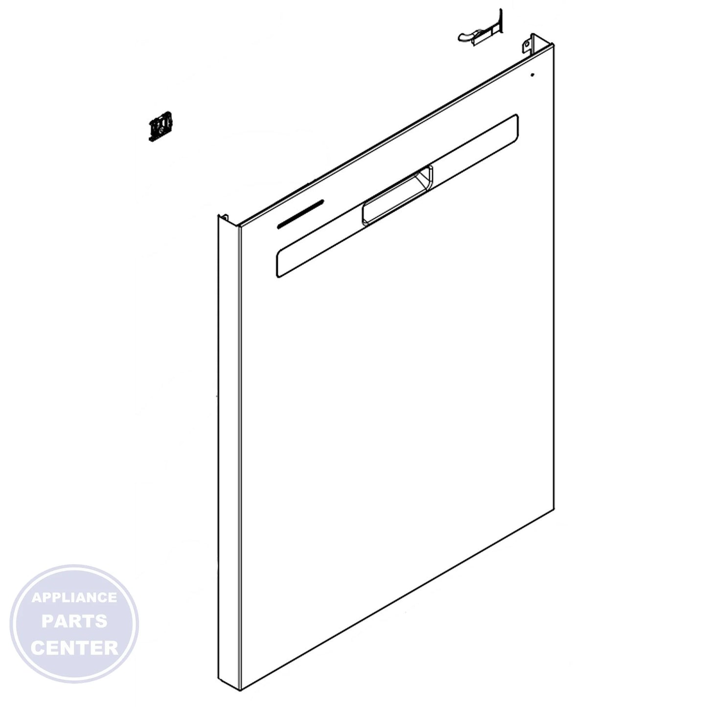 Whirlpool WHIRLPOOL PANEL ASSEMBLY W11613482 - Main view showing sleek design for various Whirlpool models
