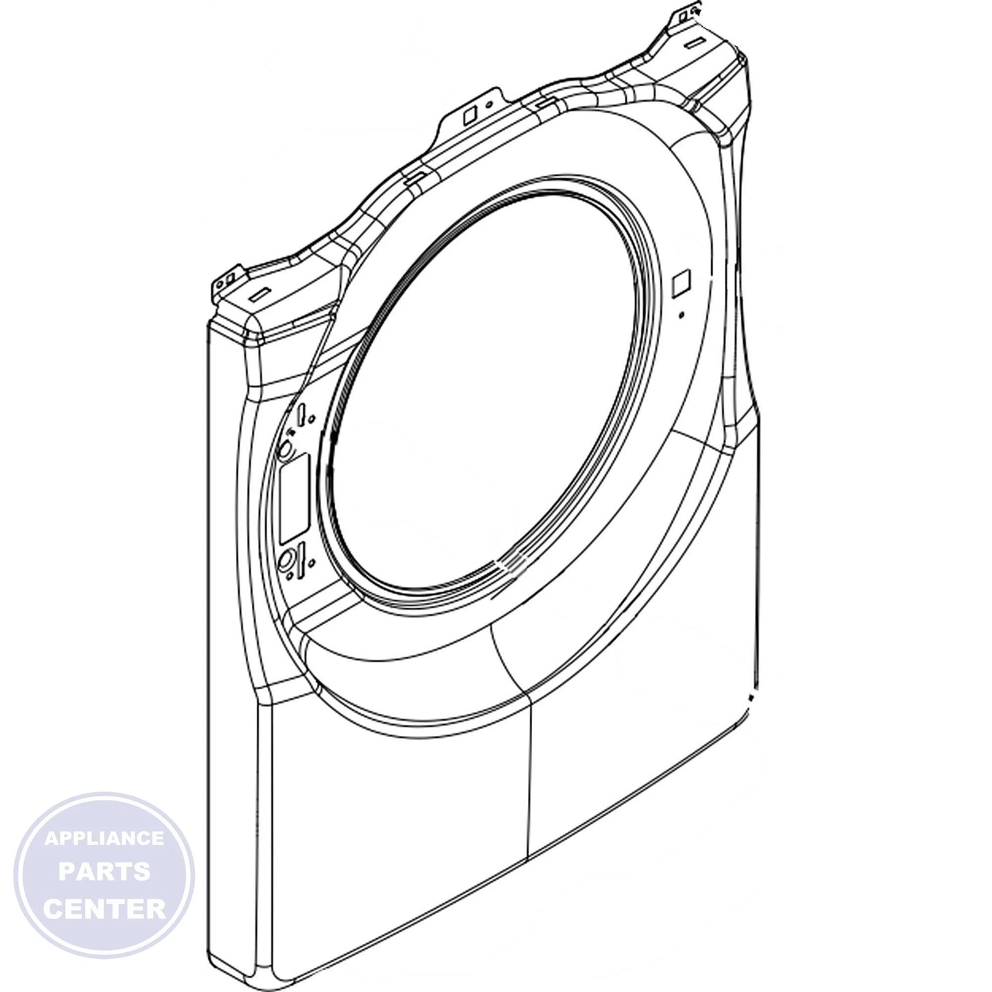 WHIRLPOOL PANEL W11325579 - Main view showing seamless fit for WPL Washing Machines