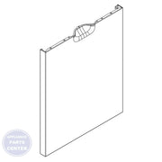 WHIRLPOOL PANEL W11647685 - Main view showing sleek design for WPL Dishwashers